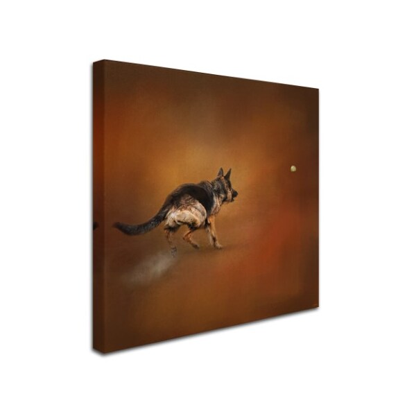 Jai Johnson 'Gimme That Ball German Shepherd' Canvas Art,14x14